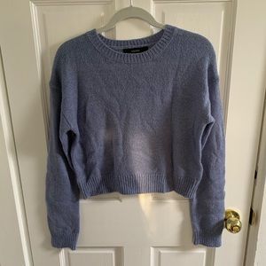 Blue Cropped Sweater